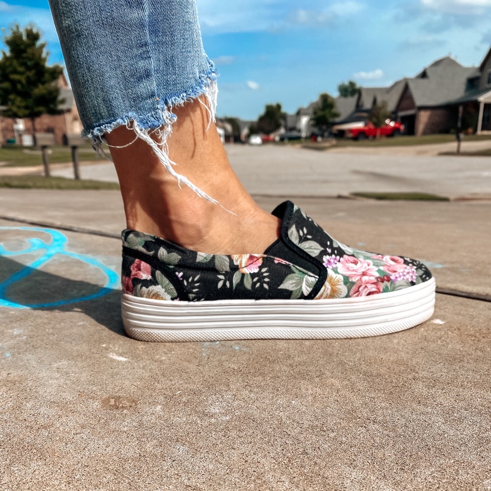 Floral shoes